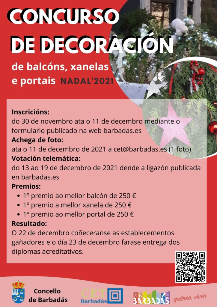 Cartel Concurso de Balcóns Nadal 2021